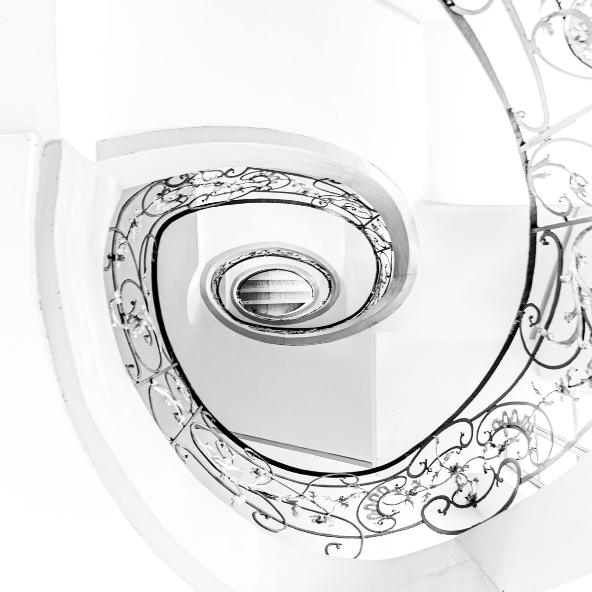 Die schmiedeeiserne Treppe in Deutschland