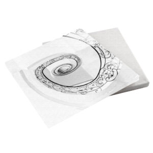 Schmiedeeiserne Treppe 20x20x2 cm (BxHxT)