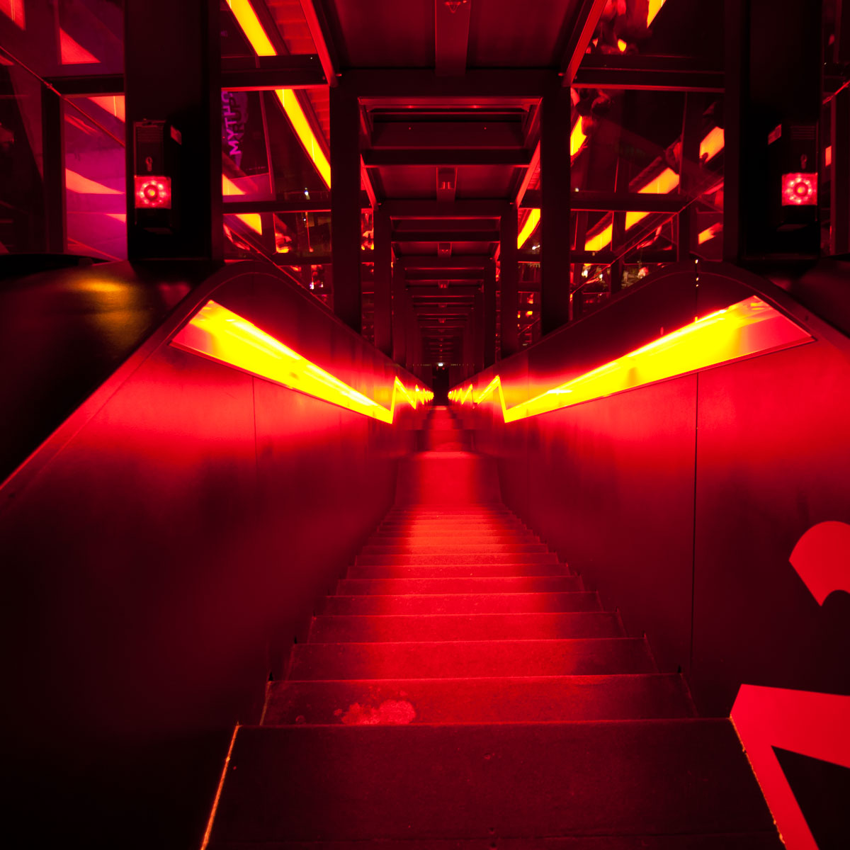 Die glühende Treppe in Essen