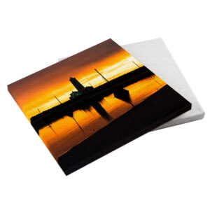 Leuchtturm bei Nacht 20x20x2 cm (BxHxT)