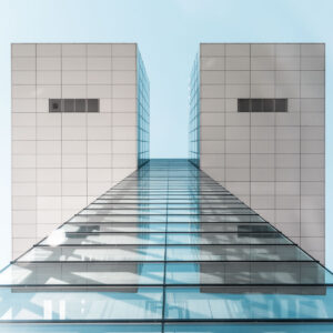 Blick in den Himmel Kölns 20x20x2 cm (BxHxT)